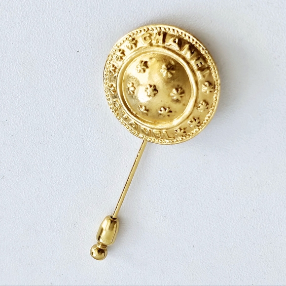 Chanel Vintage Gold-plated Pin Brooch - Picture 3 of 5